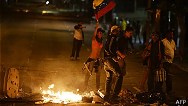 Disturbios en Caracas
