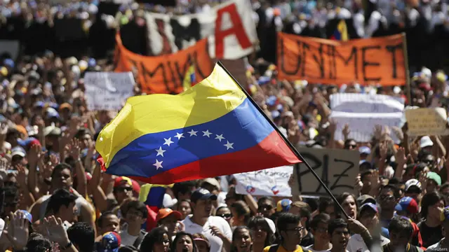 Manifestación en Caracas