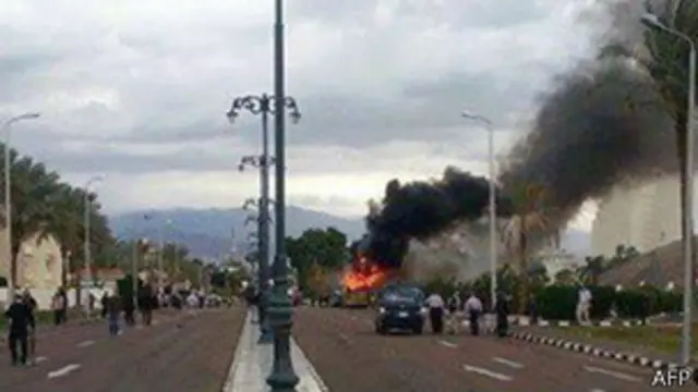 Взорванный автобус