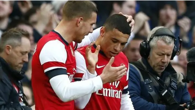 Dua pencetak gol Arsenal