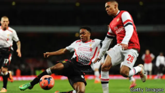 فاز آرسنال على غريمه ليفربول بهدفين مقابل هدف واحد 