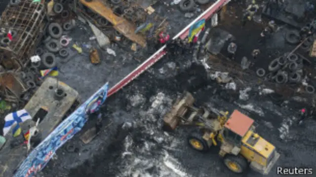 Barricadas en Kiev