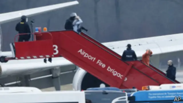 Самолет Ethiopian Airlines в Женеве