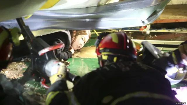 Обрушение здания в Южной Корее