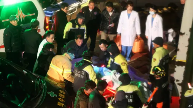 Обрушение здания в Южной Корее