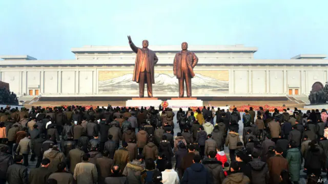 Culto a líderes na Coreia do Norte (AFP)