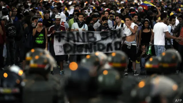 Protestas en Caracas