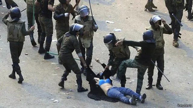 Imagen de una protesta en Egipto