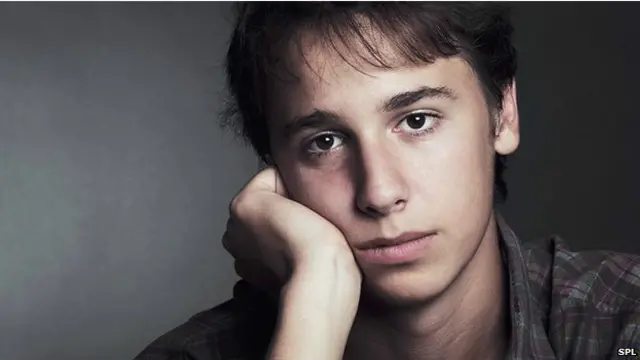 Joven con depresión.