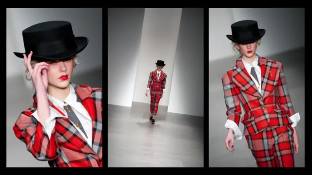 Desfile Vivienne Westwood. Foto: Emma Lynch/BBC