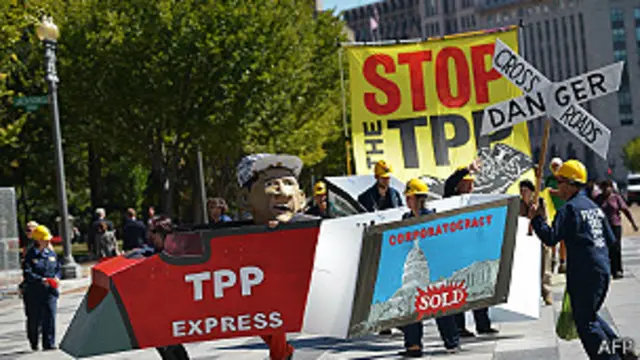protesta contra el TPP