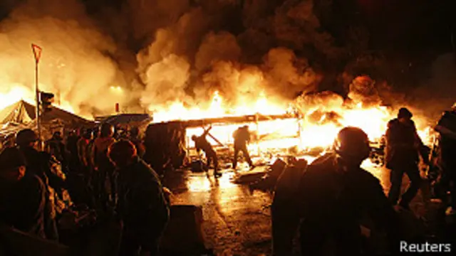 Protestos tomam as ruas da Ucrânia / Crédito da foto: Reuters