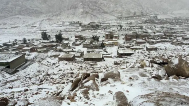 لقي الشبان حتفهم وسط عاصفة ثلجية في سانت كاترين بجنوب سيناء 