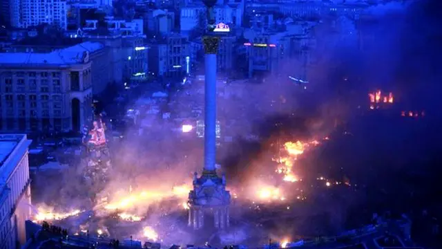 乌克兰警方与示威者之间的暴力冲突已经导致至几十人死亡。