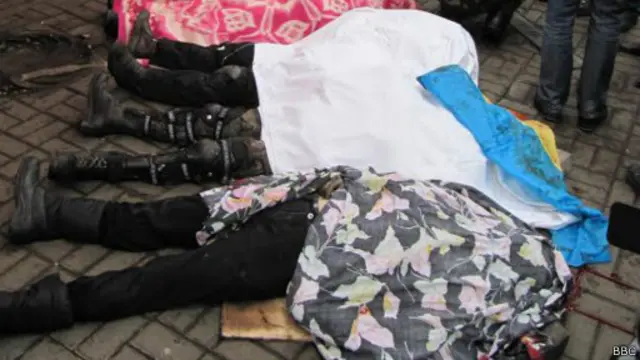 Corpos em Kiev (BBC)