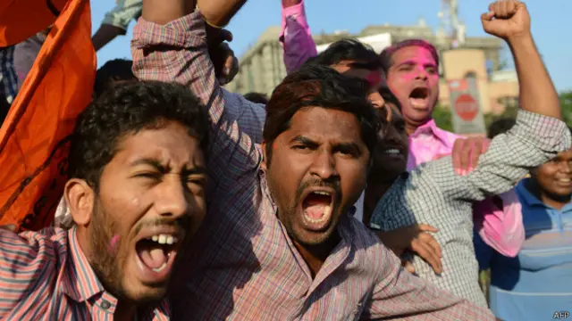 तेलंगाना का विरोध कर रहे कार्यकर्ता