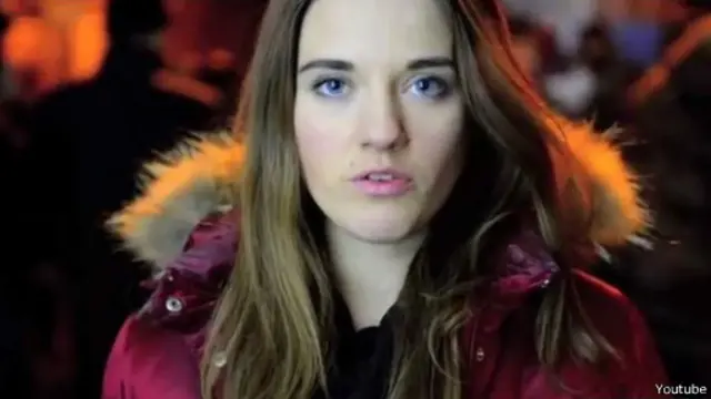 لقطة من الفيلم للفتاة