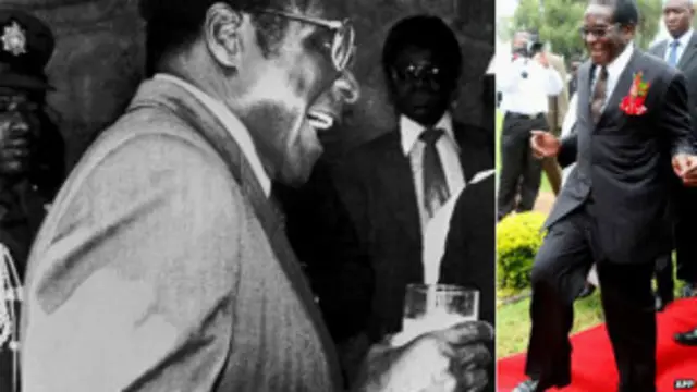 Mugabe akionekana kuwa na furaha mno
