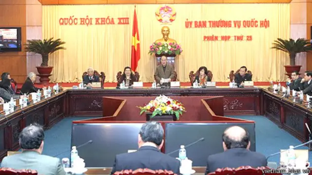 Phiên họp của Thường vụ Quốc hội VN