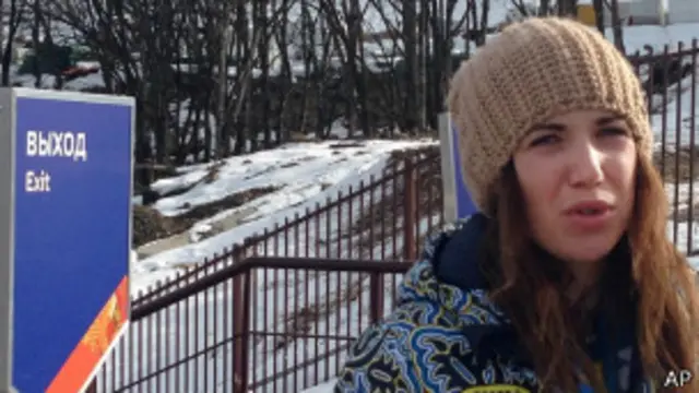 "Não vou competir mais, porque tem algo horrível acontecendo no meu país", disse Bogdana