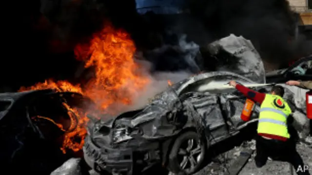 شهدت بيروت سلسلة من الهجمات استهدفت معاقل حزب الله. 