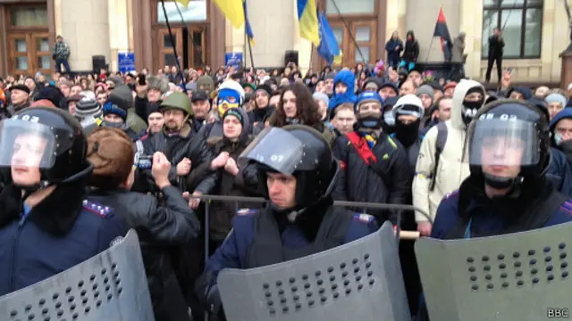 Сторонники Майдана в Харькове