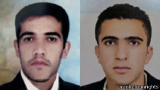 زانیار مرادی سمت راست و لقمان مرادی سمت چپ دو زندانی محکوم به اعدام هستند