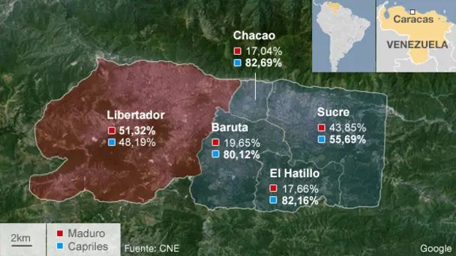 Bastiones políticos en Caracas