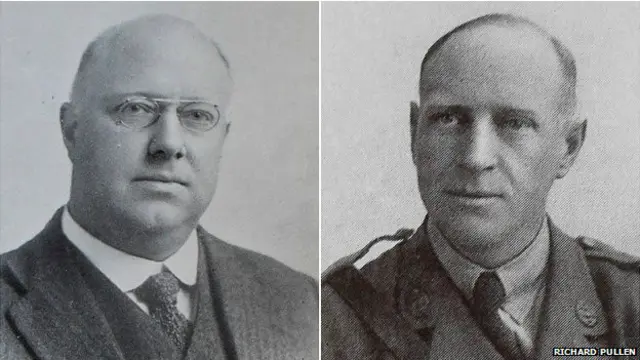 विलियम ट्रिटन और लेफ्टिनेंट वाल्टर विल्सन.