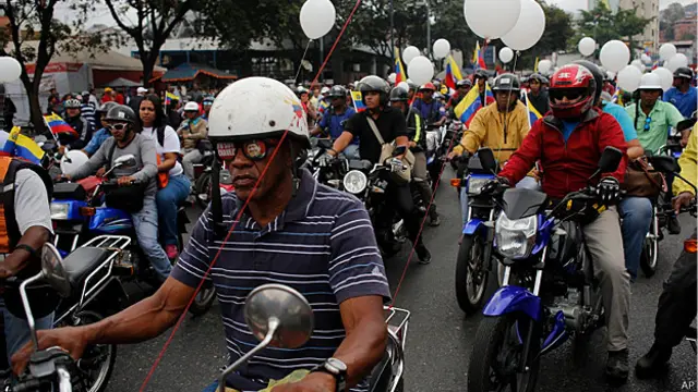 Motorizados en Caracas