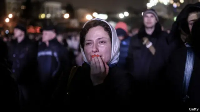 Женщина на Майдане