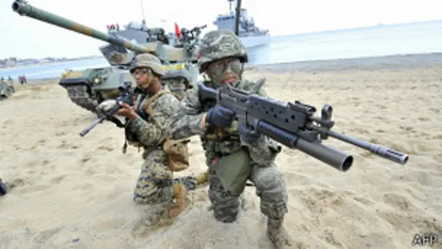 Hàn Quốc và Hoa Kỳ đang có cuộc tập trận chung kéo dài tới tháng Tư