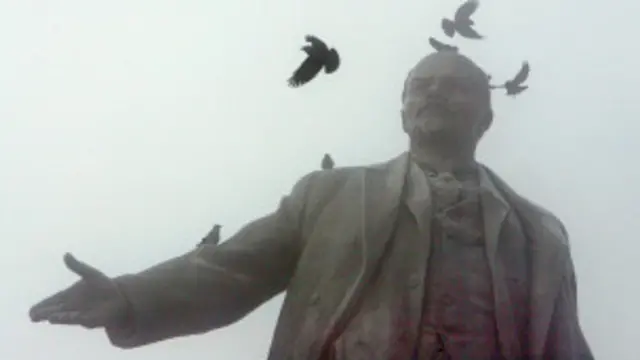 مجسمه لنین در خارکوف، دومین شهر بزرگ اوکراین