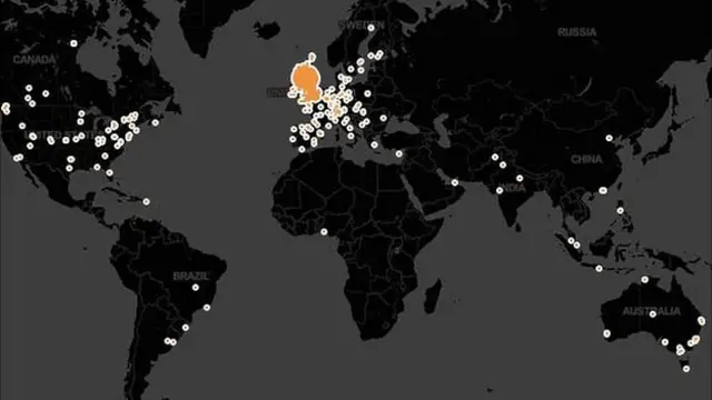 示意图显示，白皮书的订单来自40个国家和地区。