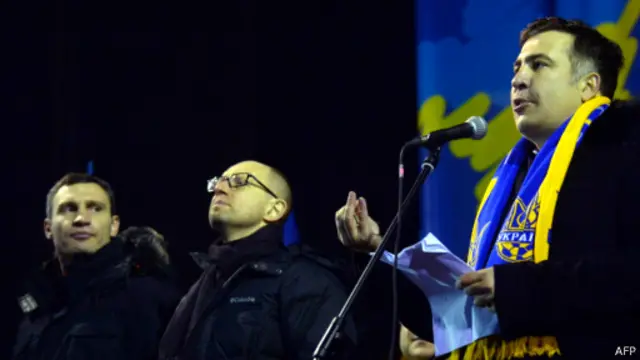 Михаил Саакашвили на Майдане