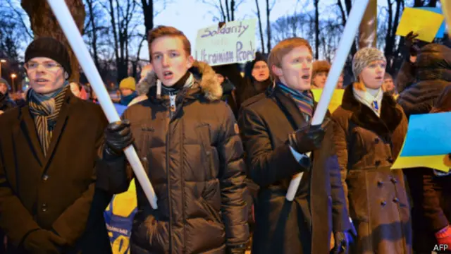 Акция поддержки в Риге