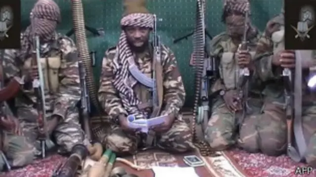 Abubakar Shekau da sauran 'yan Boko Haram