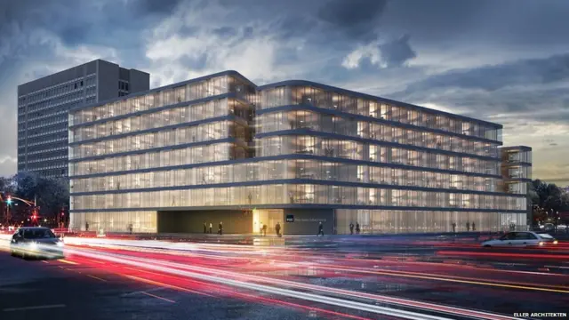 فاز مكتب إلير للهندسة المعمارية بجائزة فئة المكاتب بتصميم مجمع مكاتب أف جي أس في دوسلدورف، ألمانيا. 