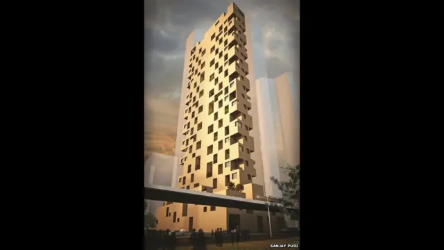 فاز مكتب سكاي كورت بجائزة البنايات السكنية مكتب سانجاي بوري من مومباي. 