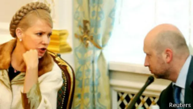Yulia Tymoshenko e Olexander Turchynov (Reuters)