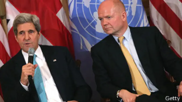 Джон Керри и Уильям Хейг 25 февраля 2014 года