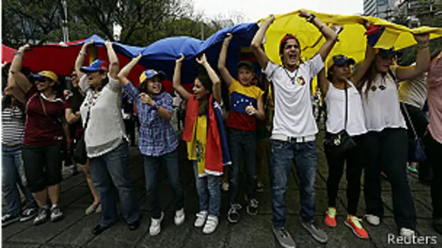 Protesto em Caracas (Reuters)