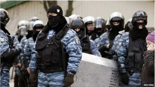 Lực lượng cảnh sát Berkut bị tố cáo có hành vi tàn bạo với người biểu tình