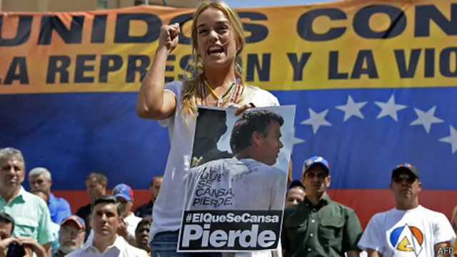 Lilián Tintori, esposa de Leopoldo López