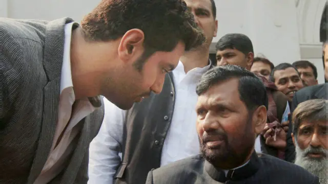 चिराग पासवान और राम विलास पासवान