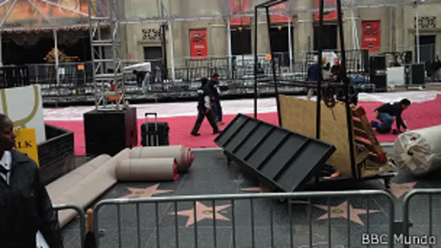 الاستعدادت في مسرح الأوسكار