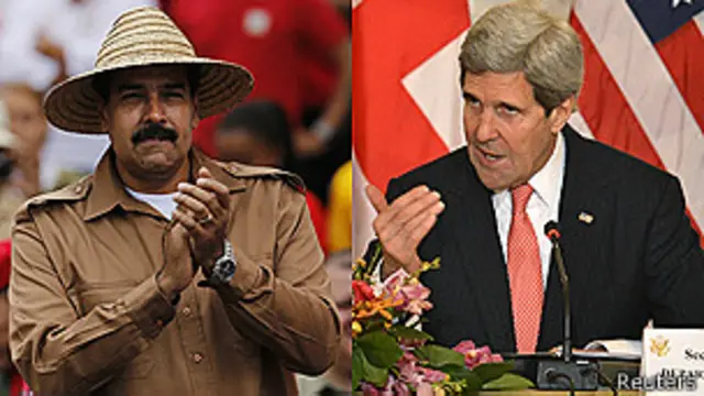 Nicolás Maduro y John Kerry