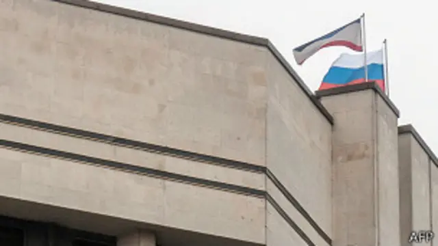 Российский флаг в Крыму