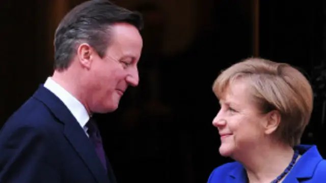 آنگلا مرکل و دیوید کامرون