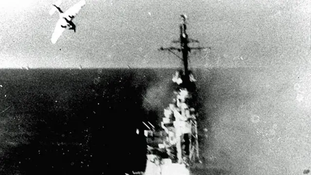 Ataque kamikaze en 1944